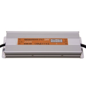 Fonte de alimentação estanque compacta 24V 200W IP67