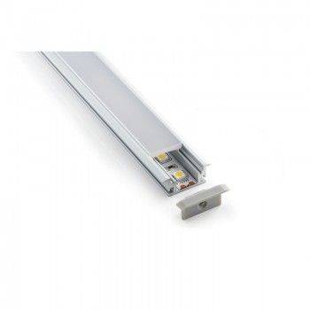 Pack econômico Perfil encastrável de alumínio 27x11mm impermeável Pack econômico Perfil encastrável de alumínio 27x11mm impermeável