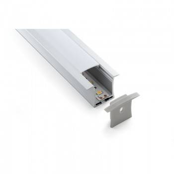 Pack econômico de perfil encastrável em alumínio de 36x28mm Pack econômico de perfil encastrável em alumínio de 36x28mm