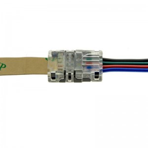 Conector rápido RGB de 4 pinos - Fita a cabo PCB 10mm IP20 Máx. 24V