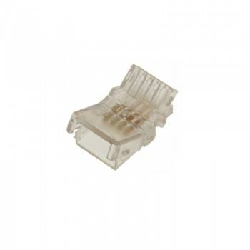 Conector rápido estanque 4 pinos RGB - Fita a fita PCB 10mm IP66 - Máx. 24V Conector rápido estanque 4 pinos RGB - Fita a fita PCB 10mm IP66 - Máx. 24V