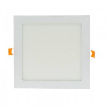 Placa downlight LED encastrável quadrada 18W - 5 anos de garantia