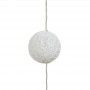 Grinalda luminosa LED de bolas de algodão com 3 metros
