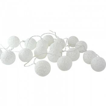 Grinalda luminosa LED de bolas de algodão com 3 metros Grinalda luminosa LED de bolas de algodão com 3 metros