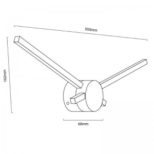 Aplique de parede LED "CRONOS" 20W 1600lm