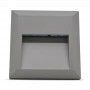 Baliza LED quadrada para superfície exterior "SILVER" 2W IP65 Baliza LED quadrada para superfície exterior "SILVER" 2W IP65