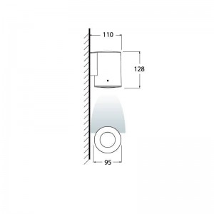 FUMAGALLI FRANCA 90 candeeiro de parede 1L GU10 CCT 3,5W IP55