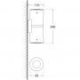 Aplique de parede "FRANCA 90 2L" Fumagalli GU10 7W IP55