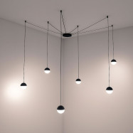 Candeeiro suspenso LED com...