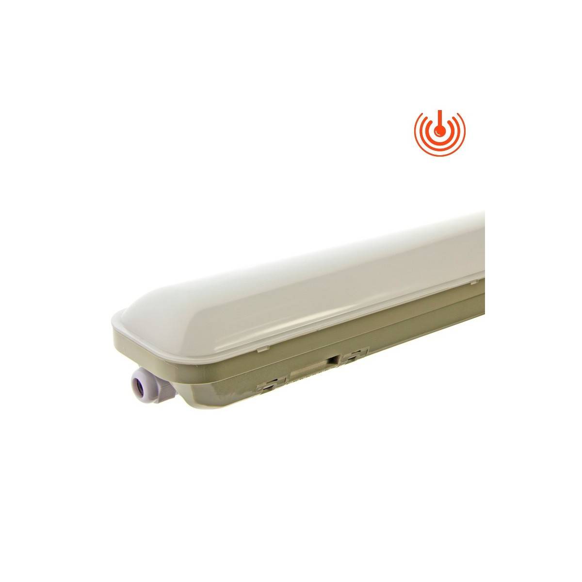 Luminária estanque LED integrado 120CM 36W 3000lm com sensor de presença IP65